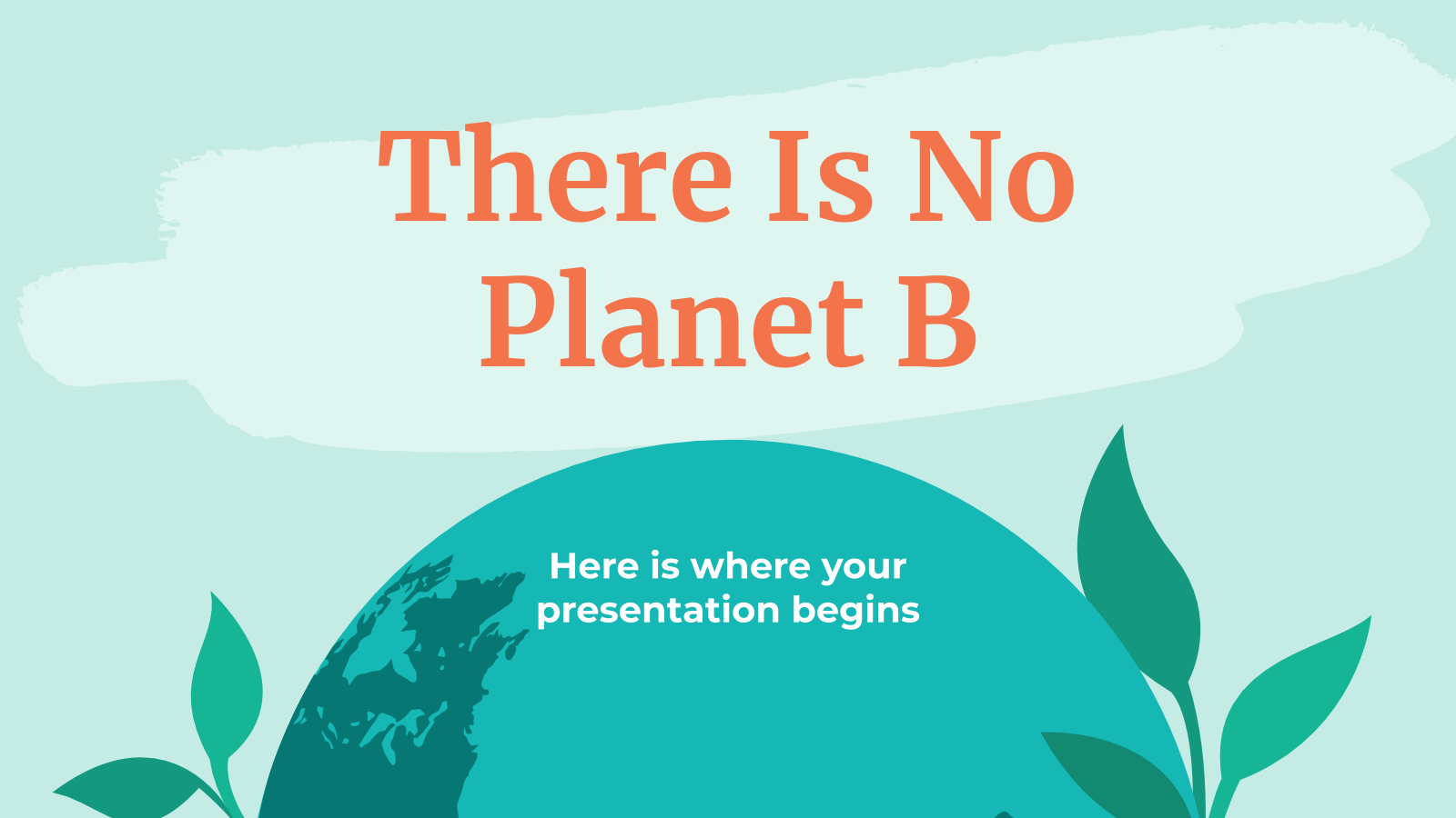 没有Planet B 和PowerPoint模板